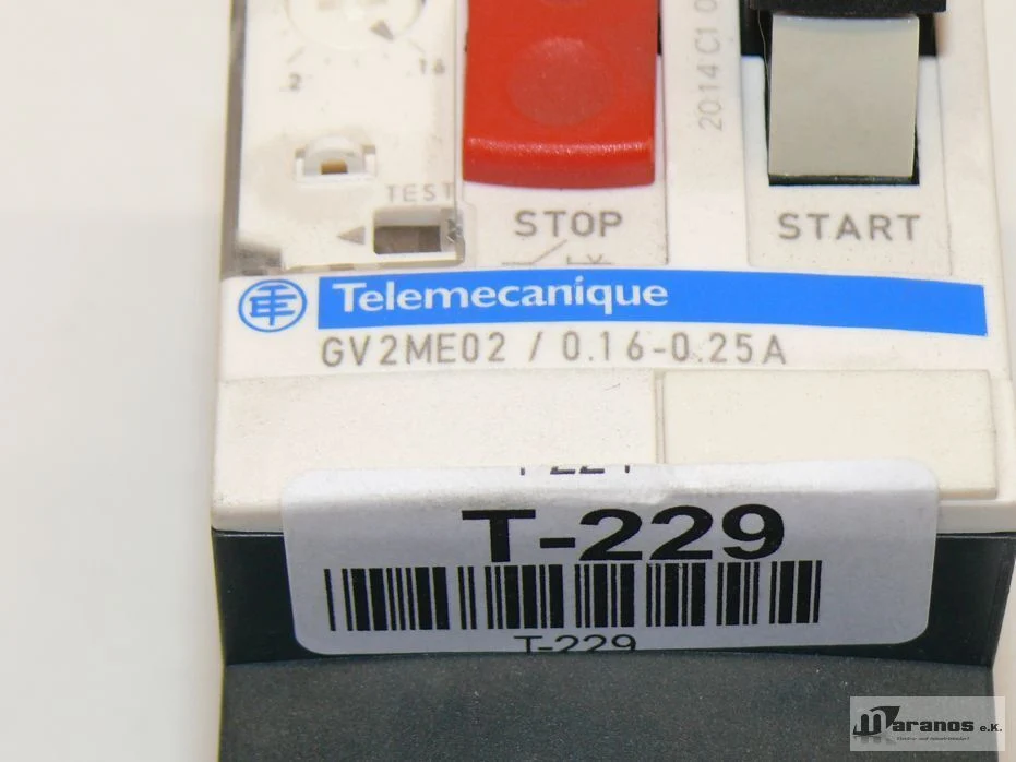 Telemecanique GV2ME02/0.16-0.25A Motorschutzschalter GV2ME02/0.16-0.25A