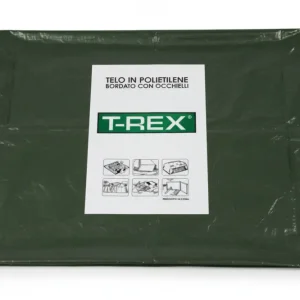 Telo Occhiellato Bordato Con Angoli Rinforzati 85 Gr. Hobby Mt.6X8 Gr.85 Al Mq. Colore Verde/Blu Trex