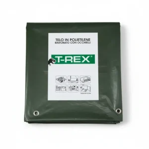 Telo Occhiellato Bordato Con Angoli Rinforzati 85 Gr. Hobby Mt.4X4 Gr.85 Al Mq. Colore Verde/Blu Trex