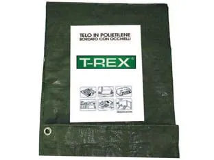 Telo Occhiellato Bordato Con Angoli Rinforzati 200 Gr. Pesante Mt.3X2 Gr.200 Al Mq. Colore Verde/Blu Trex