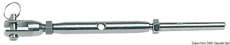 Tenditore inox pressare 14 mm
