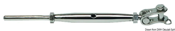 Tenditori inox 8 mm forcella snodata