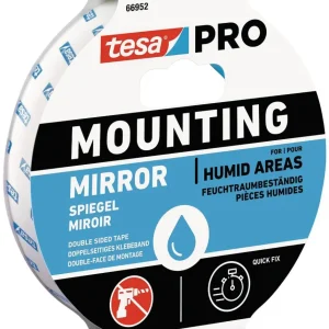 Tesa Nastro Biadesivo Per Specchi Pro Mounting Mm. 19X5 Mt. Col. Bianco 16.00 Rotoli
