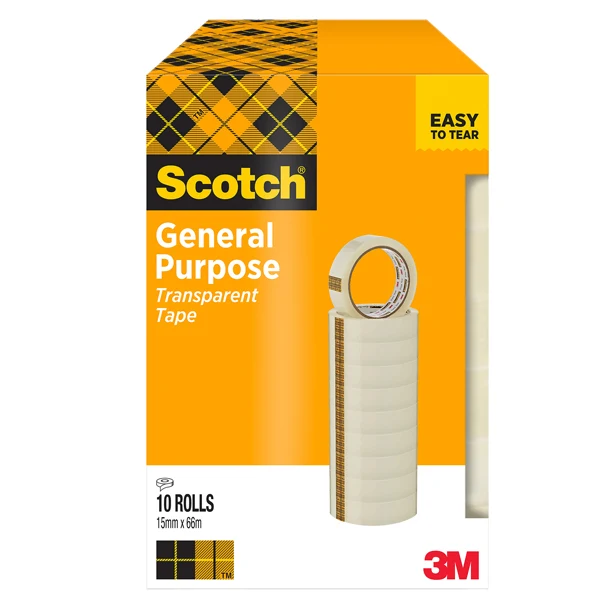 Torre 10 Rt Nastro Adesivo Scotch 508 15Mmx66M Ppl