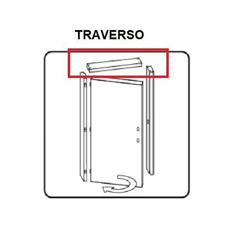 R Traverso Battente X Porta Microtec Ciliegio 210X70- 1,0 Confezione