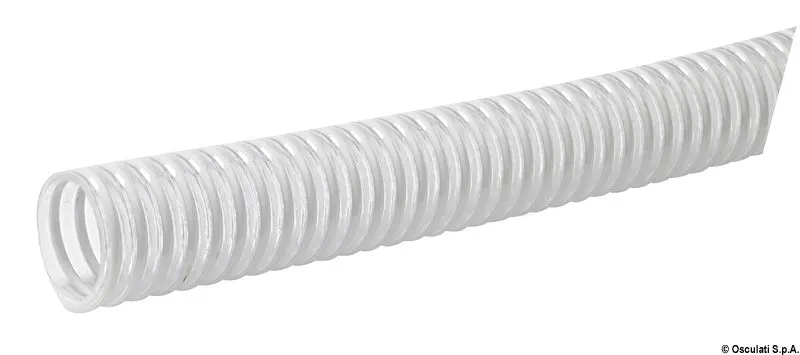 Tubo con spirale PVC bianco 26 mm