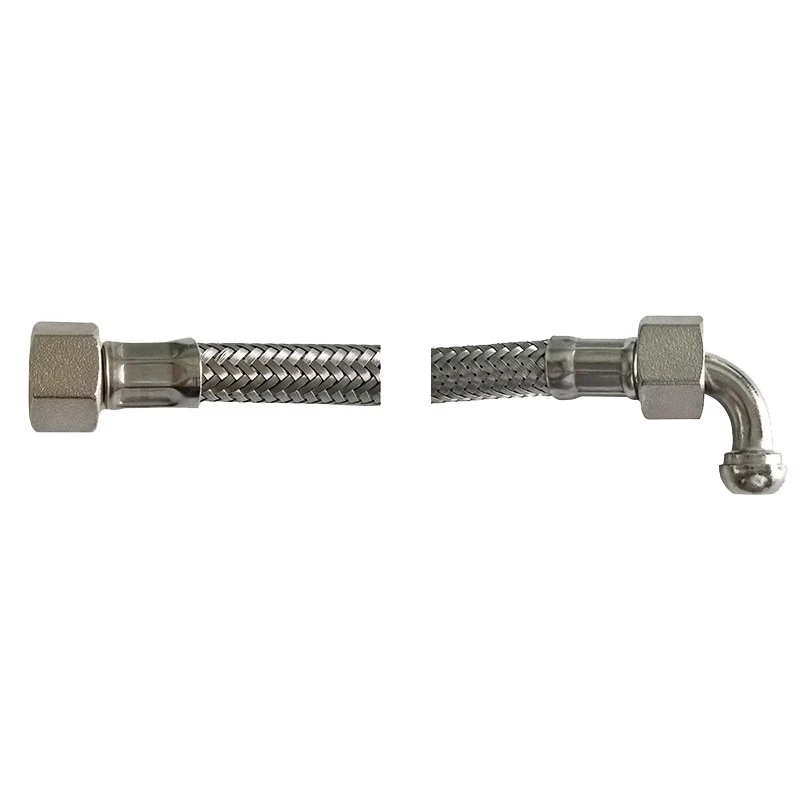 TUBO FLESSIBILE 35 CM 3/8 FF CON 1 CURVA CONICA