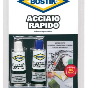 Uhu Bison Colla Bostik Acciaio Rapido Blister Ml. 30 (2 Tub. Ml. 15) 12.00 Pz