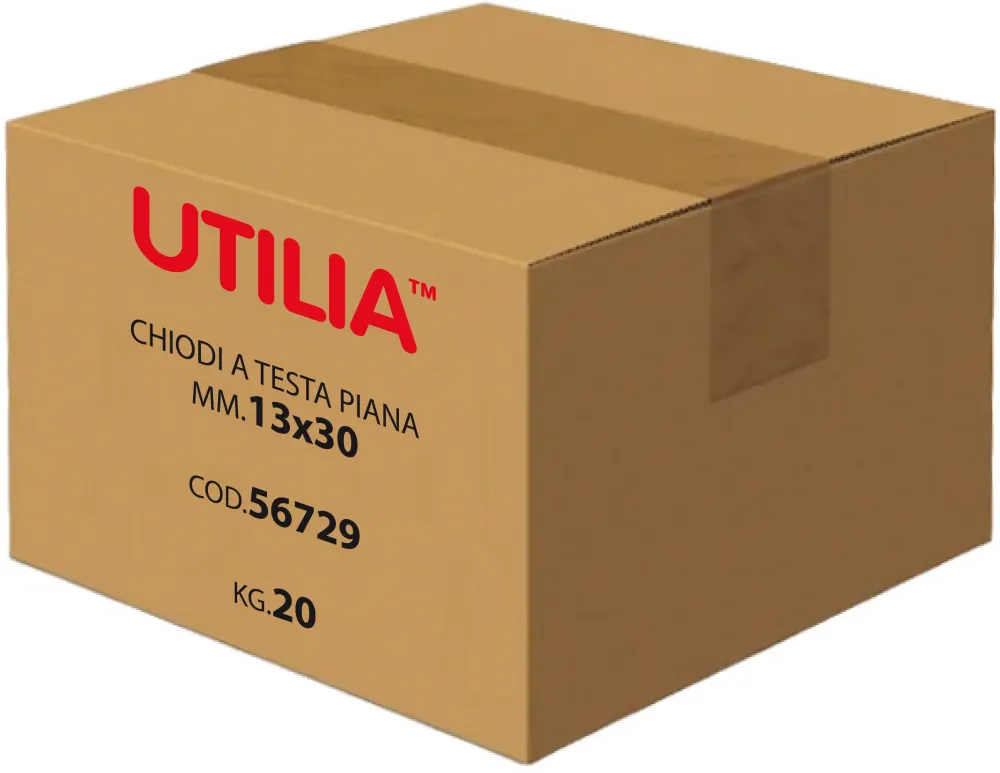 Utilia Chiodo Testa Piana Mis. 13X30 Mm. 5.00 Kg