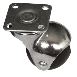 Utilia Ruota Girevole Per Mobili Cuffia Cromata Mm. 40-Piastra Mm. 38X38 4.00 Pz