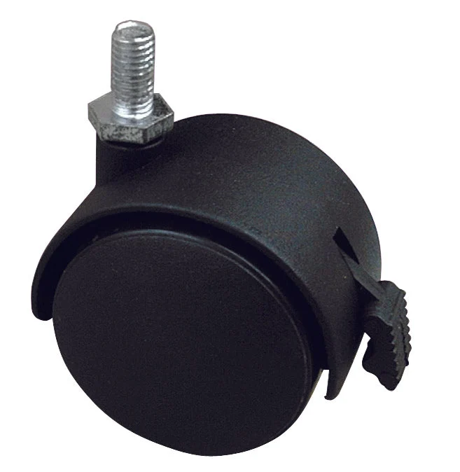 Utilia Ruota Girevole Per Mobili Cuffia Nylon+Freno Mm. 40-Perno M8X15 4.00 Pz