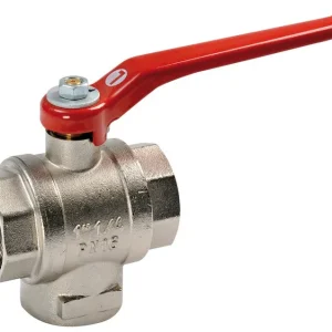 Valvola sfera ottone 3 vie 3/4 L