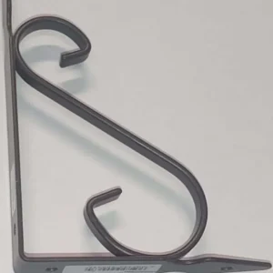 VECA - REGGIMENSOLA FERRO BATTUTO PER ARREDO CASA 15CM - COLORE MARRONE