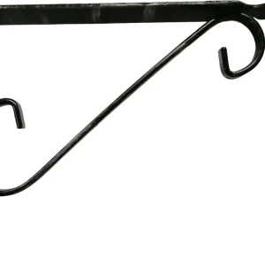 VECA - REGGIMENSOLA FERRO BATTUTO PER ARREDO CASA 15CM - COLORE NERO