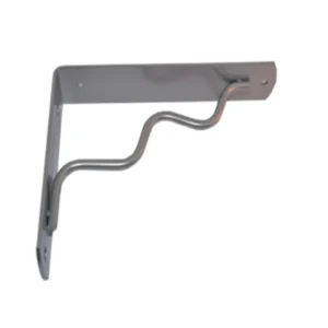 VECA - REGGIMENSOLA LINEA "ONDA" PER ARREDO CASA ZAMA 12CM - COLORE ALLUMINIO METALLIZZATO