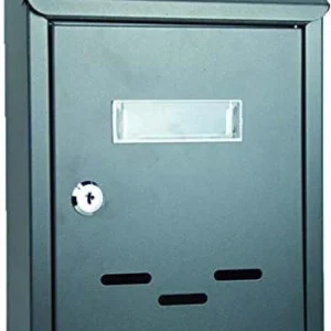 VIGOR - CASSETTA PER LETTERE EZRA 21x7x30CM ANTRACITE