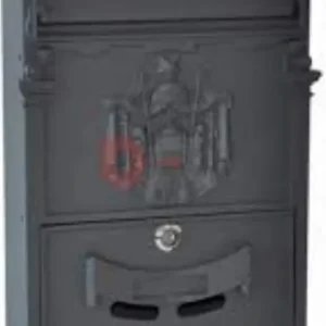 VILLA ITALIA - CASSETTA POSTALE ALLUMINIO GRIGIA L26xP9xH41cm