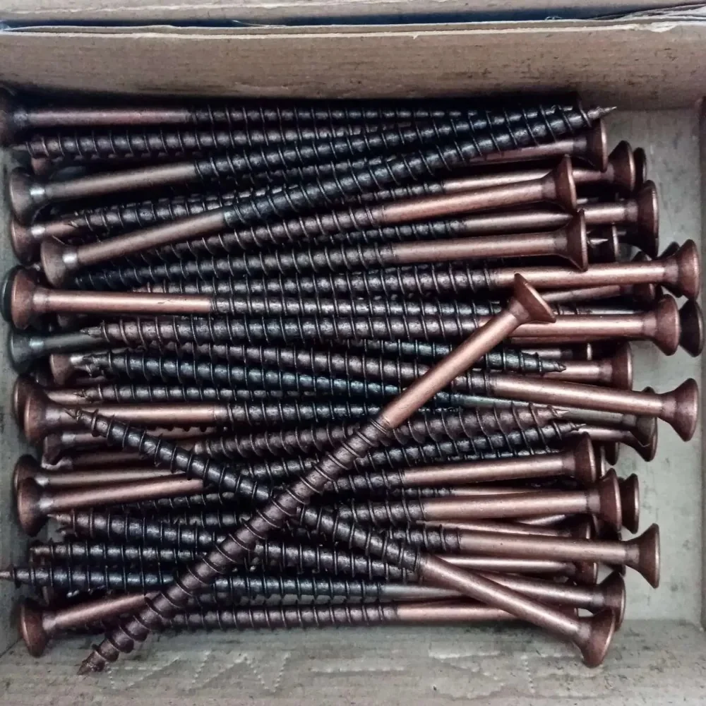 Vite 4,5x80/60mm - 200pz TPS testa conica bronzata per legno truciolare parzialmente filettata
