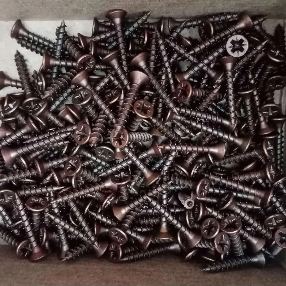 Vite 5,0x50mm - 200pz TPS testa conica bronzata per legno truciolare