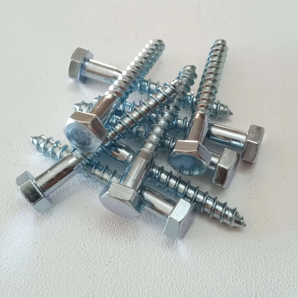 Vite 6x120mm - 20pz per legno mordente tirafondo testa esagonale TE