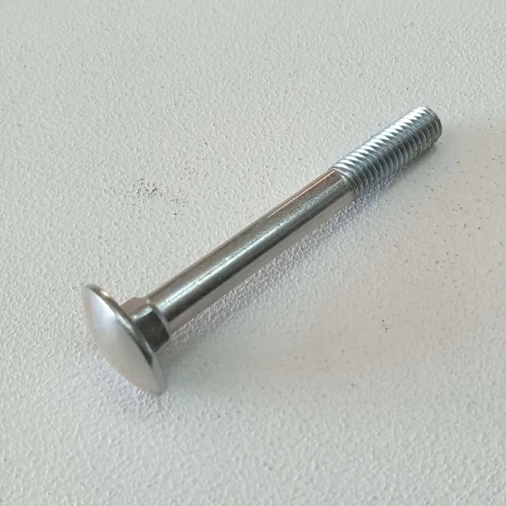Vite carrettiere 6x40/21mm - 10pz vite metrica testa tonda con quadro sottotesta bassa resistenza