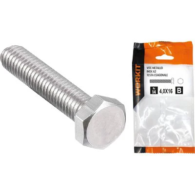 Vite Metallo Te Inox A2 Self Workit - Filetto Intero Mm 4X16 Cf=Pz 14- 5 Confezioni