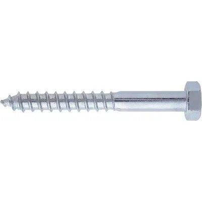 Vite Tirafondo Te - Zincata Mm 6X50 Cf=Pz 100- 2 Confezioni