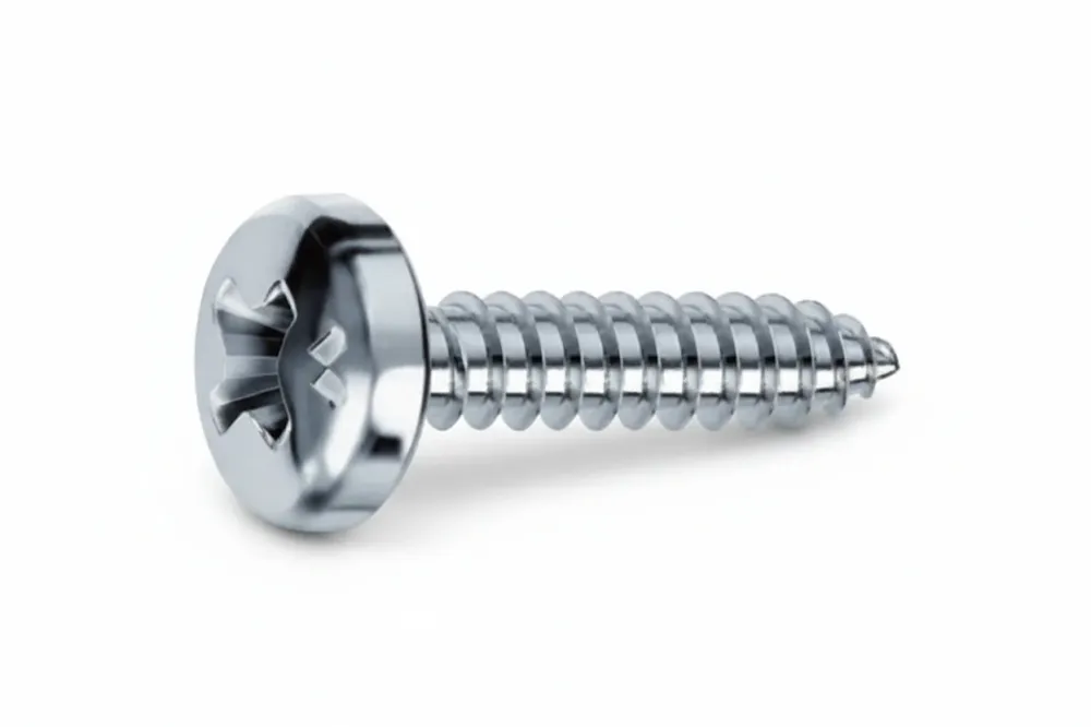 Viti Autofilettanti Testa Cilindrica Acciaio Zincato Bianco- - Ø Mm.3,5X19 - 500 Pezzi Mustad
