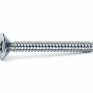 Viti Autofilettanti Testa Svasata Piana Acciaio Zincato Bianco- - Ø Mm.3,9X25 - 500 Pezzi Mustad