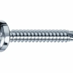 Viti Autoperforanti Testa Cilindrica Acciaio Zincato Bianco- - Ø Mm.4,8X16 - 500 Pezzi Mustad