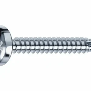 Viti Autoperforanti Testa Cilindrica Acciaio Zincato Bianco- - Ø Mm.3,9X38 - 500 Pezzi Mustad