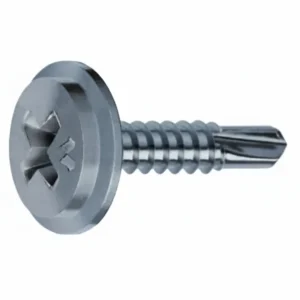 Viti Autoperforanti Testa Piatta E Larga Acciaio Zincato- - Ø Mm.4,2X25 - 500 Pezzi Mustad