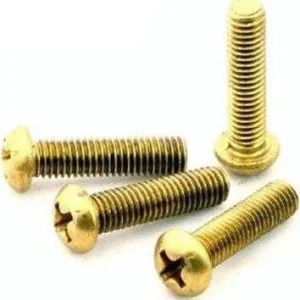 16 VITI METRICA OTTONE TESTA CILINDRICA M3X10MM