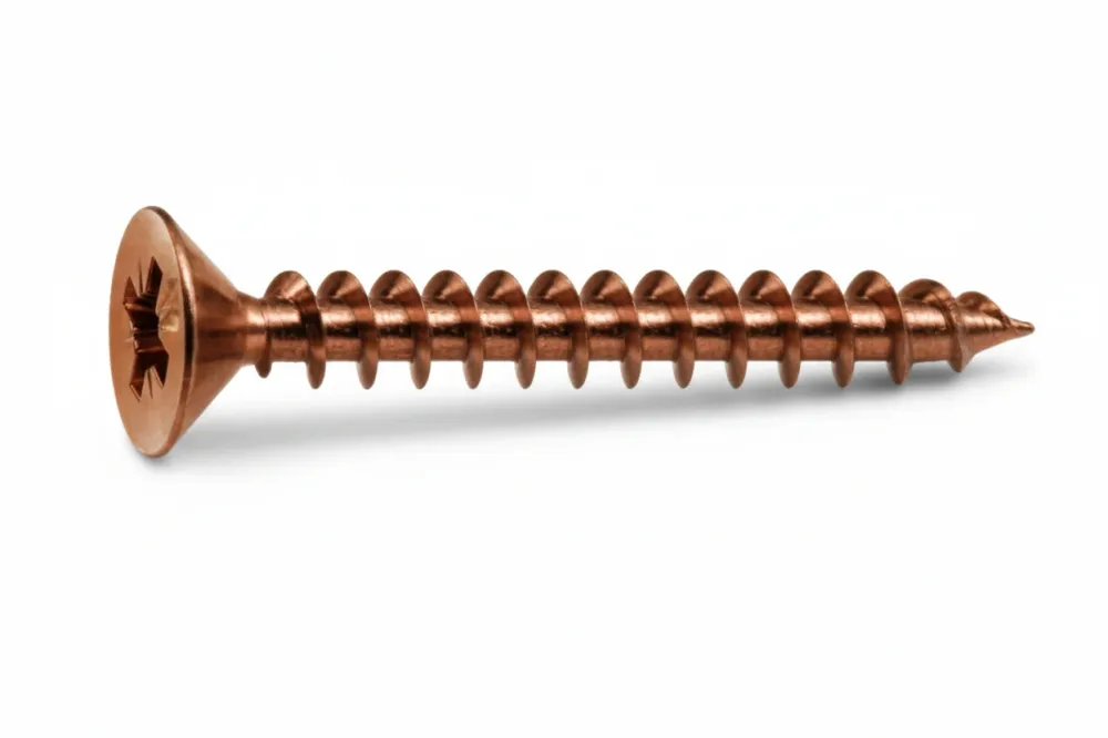 Viti Panel-Vit Testa Svasata Piana Acciaio Bronzato- - Ø Mm.5X50 - 200 Pezzi Mustad