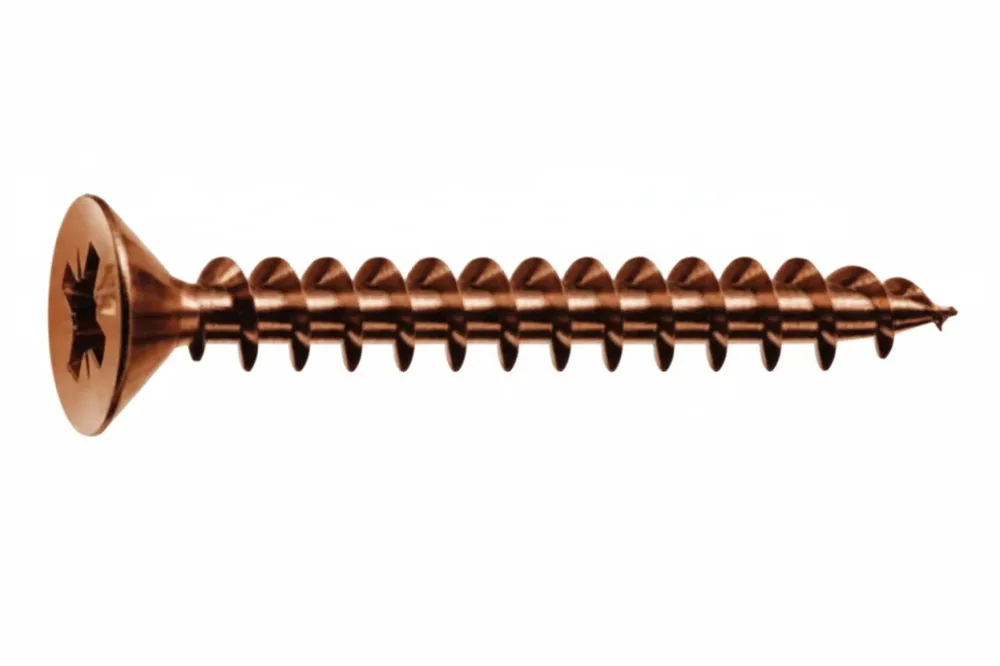 Viti Panel-Vit Testa Svasata Piana Acciaio Bronzato- - Ø Mm.3,5X35 - 500 Pezzi Mustad