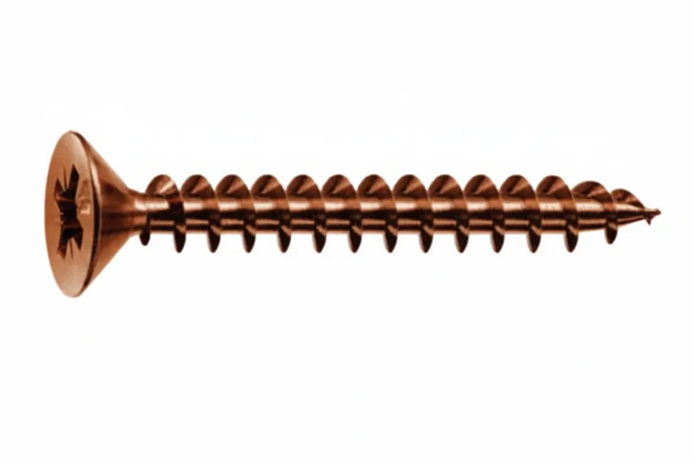 Viti Panel-Vit Testa Svasata Piana Acciaio Bronzato- - Ø Mm.4X40 - 500 Pezzi Mustad