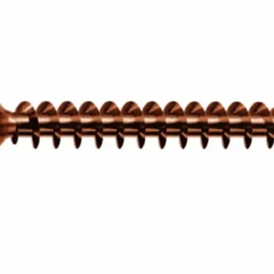 Viti Panel-Vit Testa Svasata Piana Acciaio Bronzato- - Ø Mm.6X180 Filetto Mm.70 - 100 Pezzi Mustad