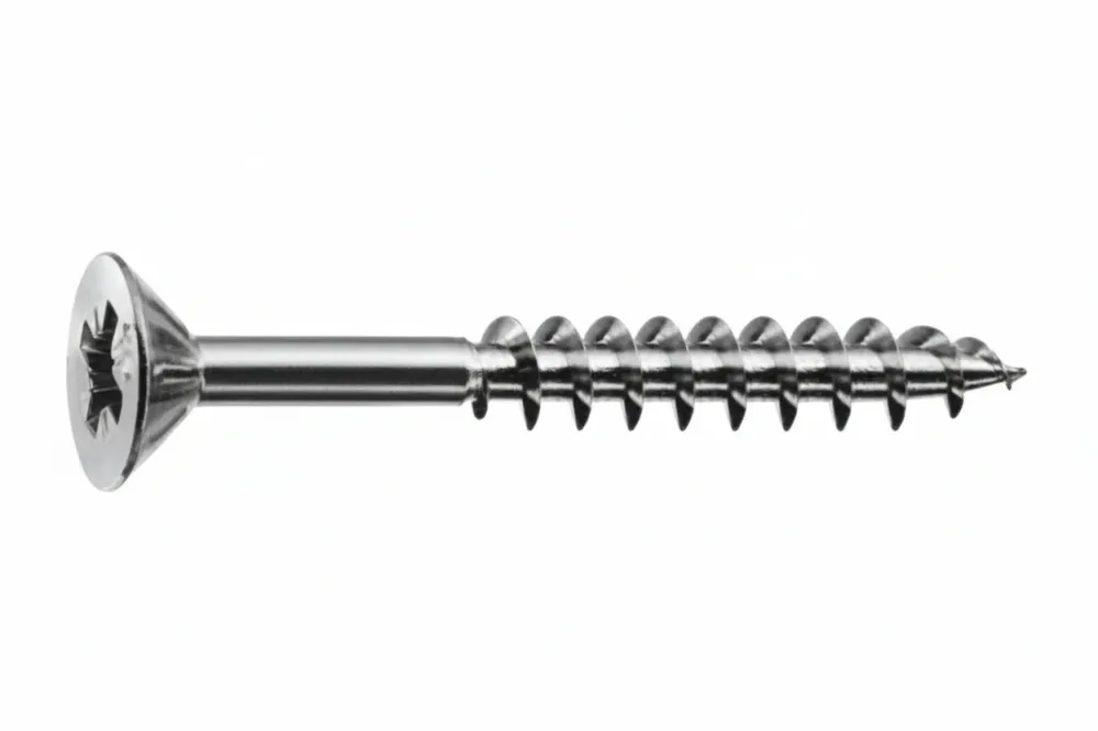 Viti Panel-Vit Pf Testa Svasata Piana Acciaio Chromiting- - Ø Mm.6X80 Filetto Mm.47 - 200 Pezzi Mustad