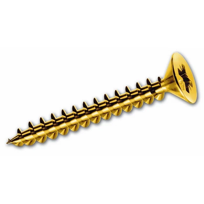 Viti per Truciolare Testa Piana Ottonate 3x16 mm mm confezione 1000 pz