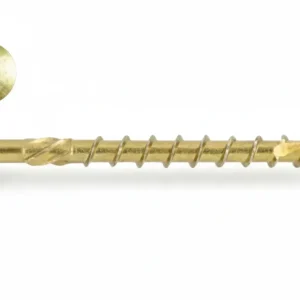 Viti Per Truciolare Testa Svasata Torx Acciaio Zincato Giallo- - Ø Mm.5X40 Filetto Mm.24- Torx T25 - 200 Pezzi Ambrovit