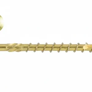 Viti Per Truciolare Testa Svasata Torx Acciaio Zincato Giallo- - Ø Mm.4,5X70 Filetto Mm.42 - Torx T25 - 200 Pezzi Ambrovit