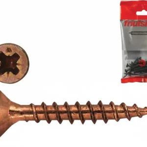 Viti Per Truciolare Tps Pozidrive Bronzate- - Ø Mm.4X40 Blister Pz.25 - 10 Blister Friulsider