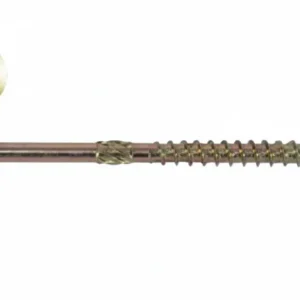 Viti Truciolare Testa Svasata Torx Acciaio Zincato Giallo Fm-Wood Pro- - Ø Mm.8X100 Filetto Mm.60 - 100 Pezzi Friulsider