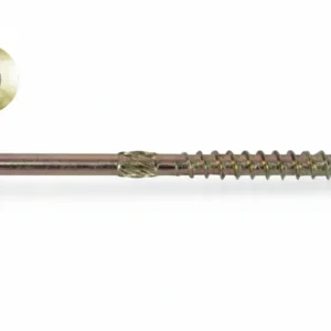 Viti Truciolare Testa Svasata Torx Acciaio Zincato Giallo Fm-Wood Pro- - Ø Mm.8X120 Filetto Mm.60 - 50 Pezzi Friulsider