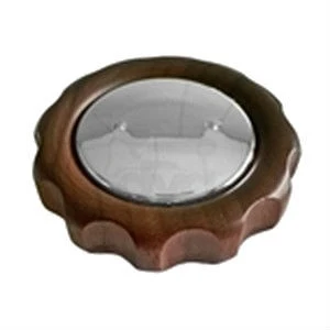 VOLANTINO RUBINETTO NOCE CON TAPPO CROMATO QUADRO 6X6