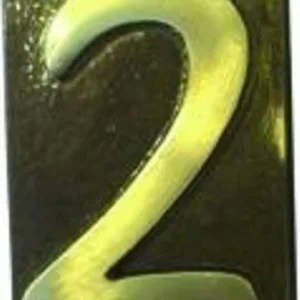 VUMME SRL - NUMERO CIVICO LOTTONE FINITURA BRONZATA N. 2