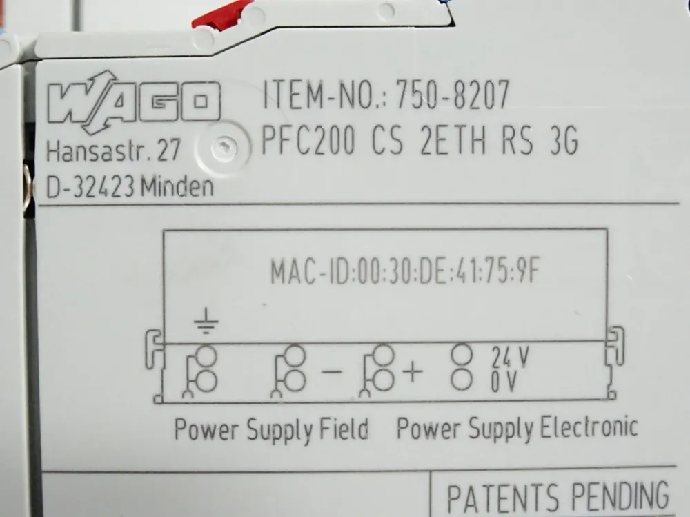 Wago 750-8207 Controller PFC200