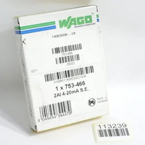 Wago 753-466 2-Kanal-Analogeingang / Neu OVP versiegelt