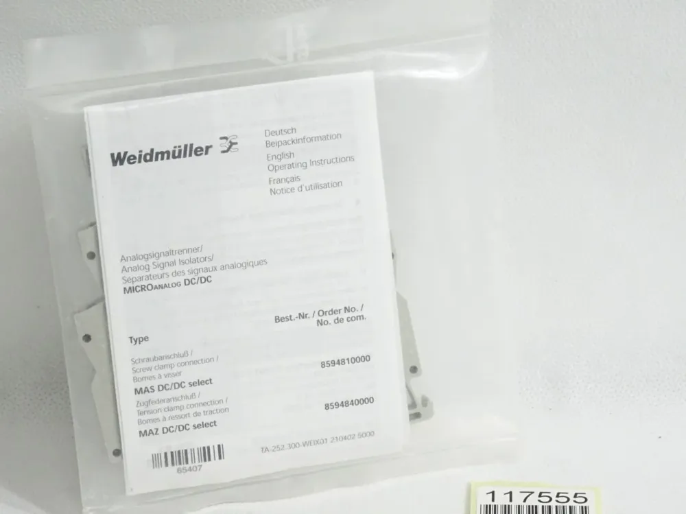 Weidmüller 8594810000 MAS DC/DC SELECT Signal converter/insulator / Neu OVP