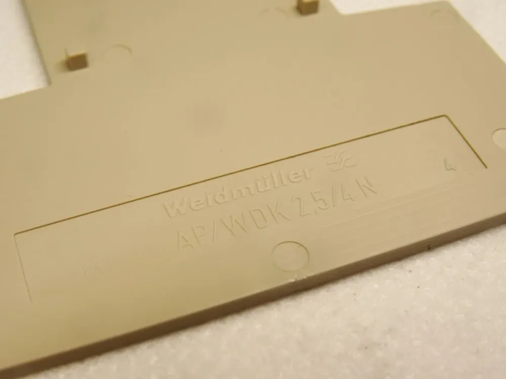 Weidmüller Abschlussplatte 1084000000 AP/WDK2,5/4N Inhalt :17 Stück / Neu